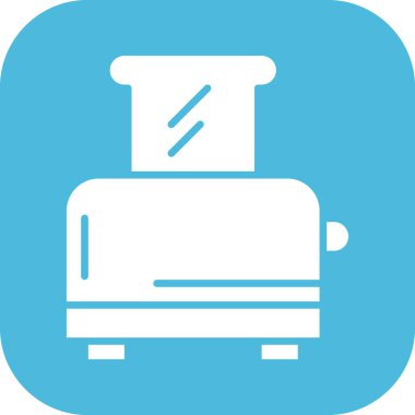 Tost makinesi simgesinin vektör illüstrasyonu   