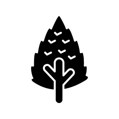 vektör ağacı düz biçim simgesi