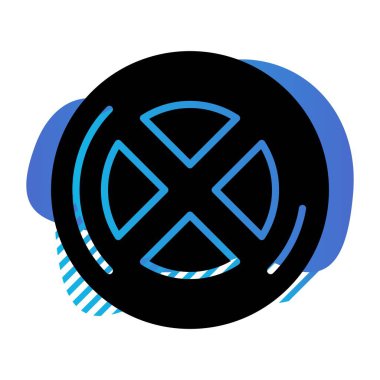 Radyasyon simgesinin vektör çizimi