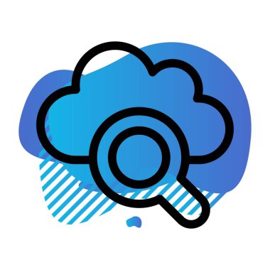 Vektör Bul düz biçim simgesi