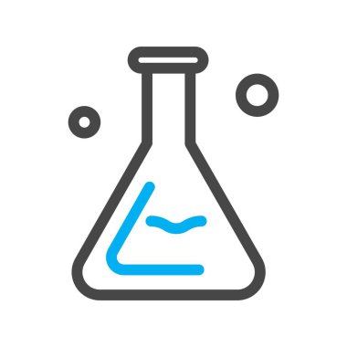 Vektör test tüpü simgesi 