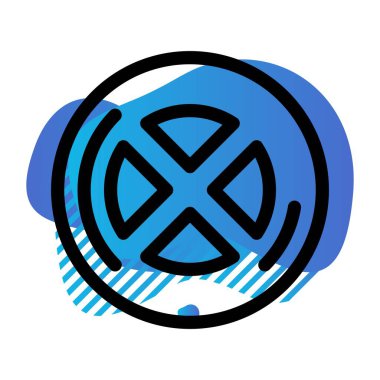 Radyasyon simgesinin vektör çizimi