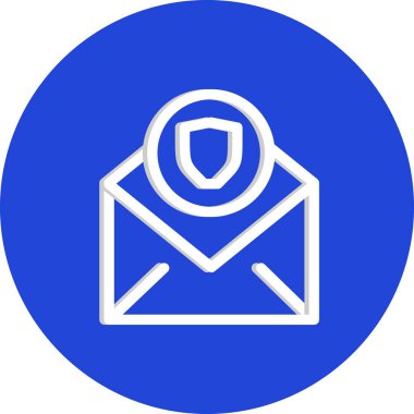 Kalkan simgesinin vektör illüstrasyonu 