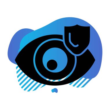 Göz simgesinin vektör illüstrasyonu 