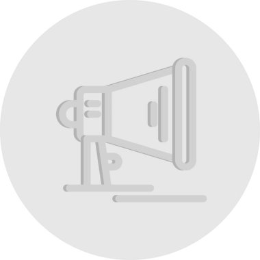 vektör hoparlörü düz biçim simgesi