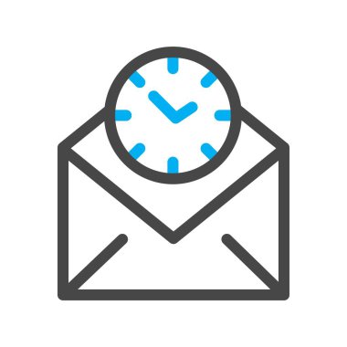 Vektör Saati düz biçim simgesi