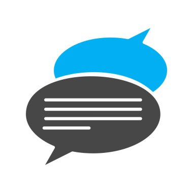  vektör Sohbeti düz biçim simgesi