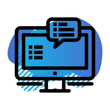 vektör grubu sohbet simgesi   