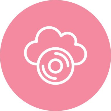 Vektör dvd düz biçim simgesi