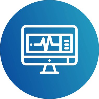 Lcd simgesinin vektör illüstrasyonu  