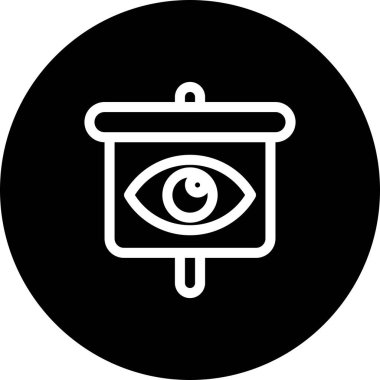 Göz simgesinin vektör illüstrasyonu 