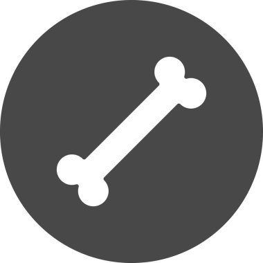 Kemik simgesinin vektör illüstrasyonu