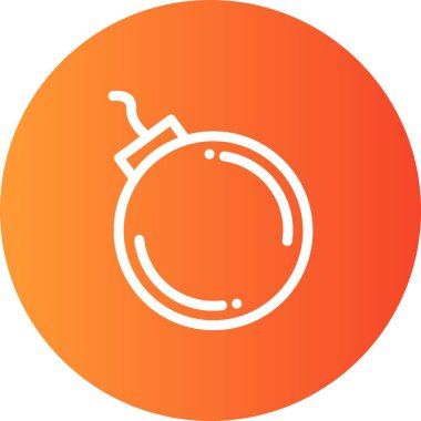 Bomba simgesinin vektör illüstrasyonu 