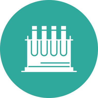 Vektör test tüpü simgesi 