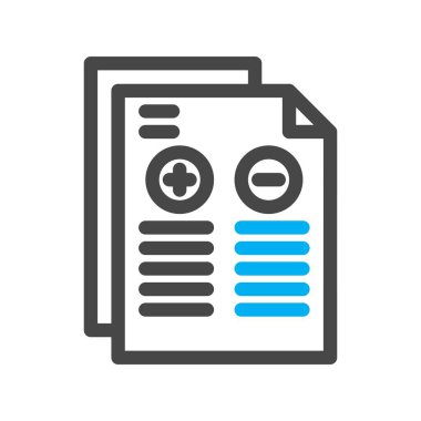 Rapor simgesinin vektör illüstrasyonu 