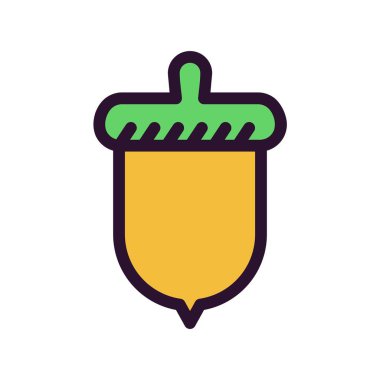 Ceviz simgesinin vektör illüstrasyonu