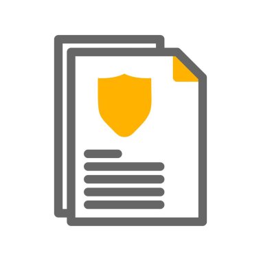 Vektör Belgesi düz biçim simgesi