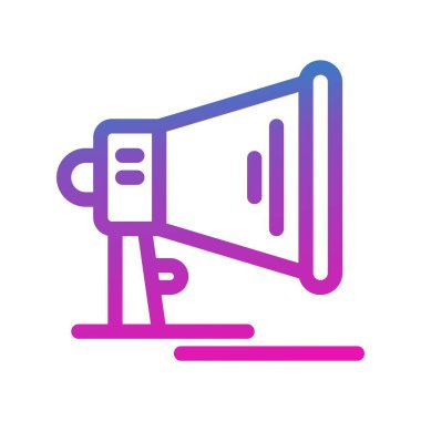 vektör hoparlörü düz biçim simgesi