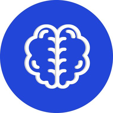 Beyin simgesinin vektör illüstrasyonu