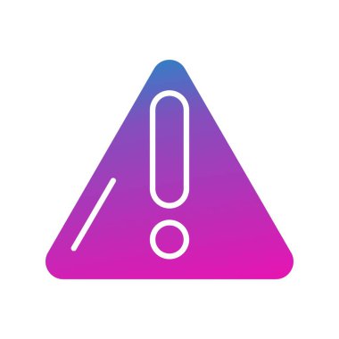 Uyarı simgesinin vektör illüstrasyonu 