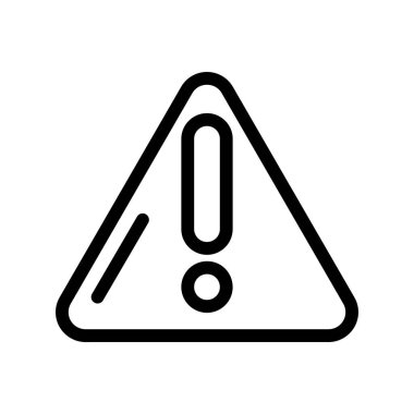 Uyarı simgesinin vektör illüstrasyonu 