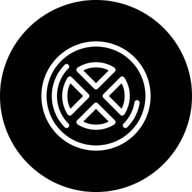 Radyasyon simgesinin vektör çizimi