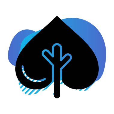 vektör ağacı düz biçim simgesi