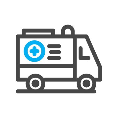 Ambulans simgesinin vektör çizimi