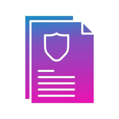 Vektör Belgesi düz biçim simgesi