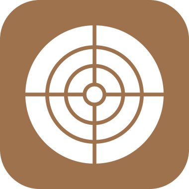 Hedef simgesinin vektör illüstrasyonu 