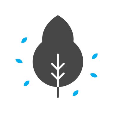 vektör ağacı düz biçim simgesi