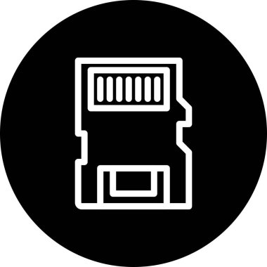 vektör Bellek Kartı simgesi 