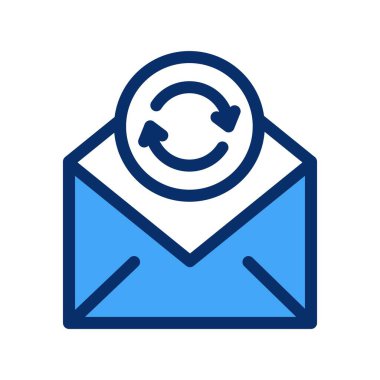 Vektör Refresh düz biçim simgesi