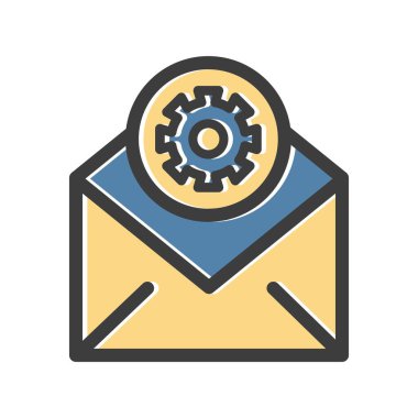  Simgeyi ayarlamanın vektör illüstrasyonu