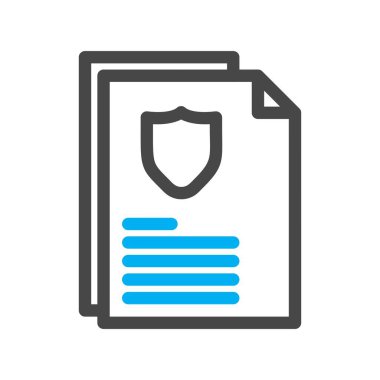 Vektör Belgesi düz biçim simgesi