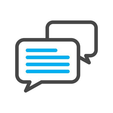  vektör Sohbeti düz biçim simgesi