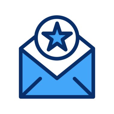 Yıldız simgesinin vektör illüstrasyonu 