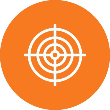 Hedef simgesinin vektör illüstrasyonu 