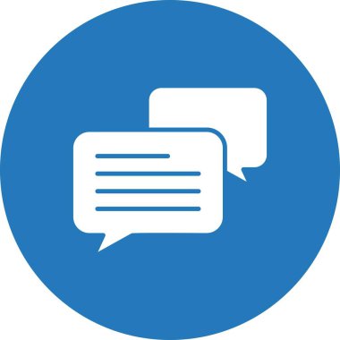  vektör Sohbeti düz biçim simgesi