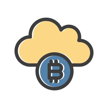  Vektör Bitcoin düz biçim simgesi