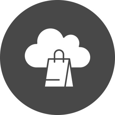 Vektör çantası düz biçim simgesi