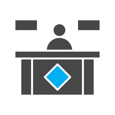 Resepsiyon Simgesi Vektör illüstrasyonu 