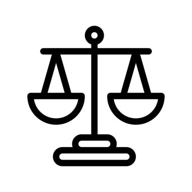  Denge simgesinin vektör illüstrasyonu   
