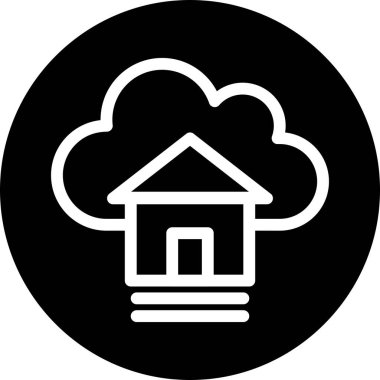  Vektör evi düz biçim simgesi