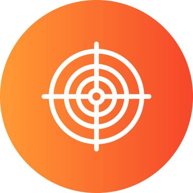 Hedef simgesinin vektör illüstrasyonu 