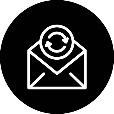 Vektör Refresh düz biçim simgesi