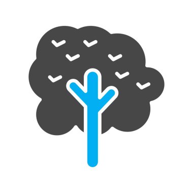 vektör ağacı düz biçim simgesi