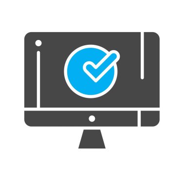 Lcd simgesinin vektör illüstrasyonu  