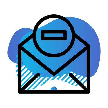 Simgeyi küçültme vektörü illüstrasyonu 