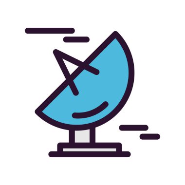 Vektör sinyal çanağı simgesi  